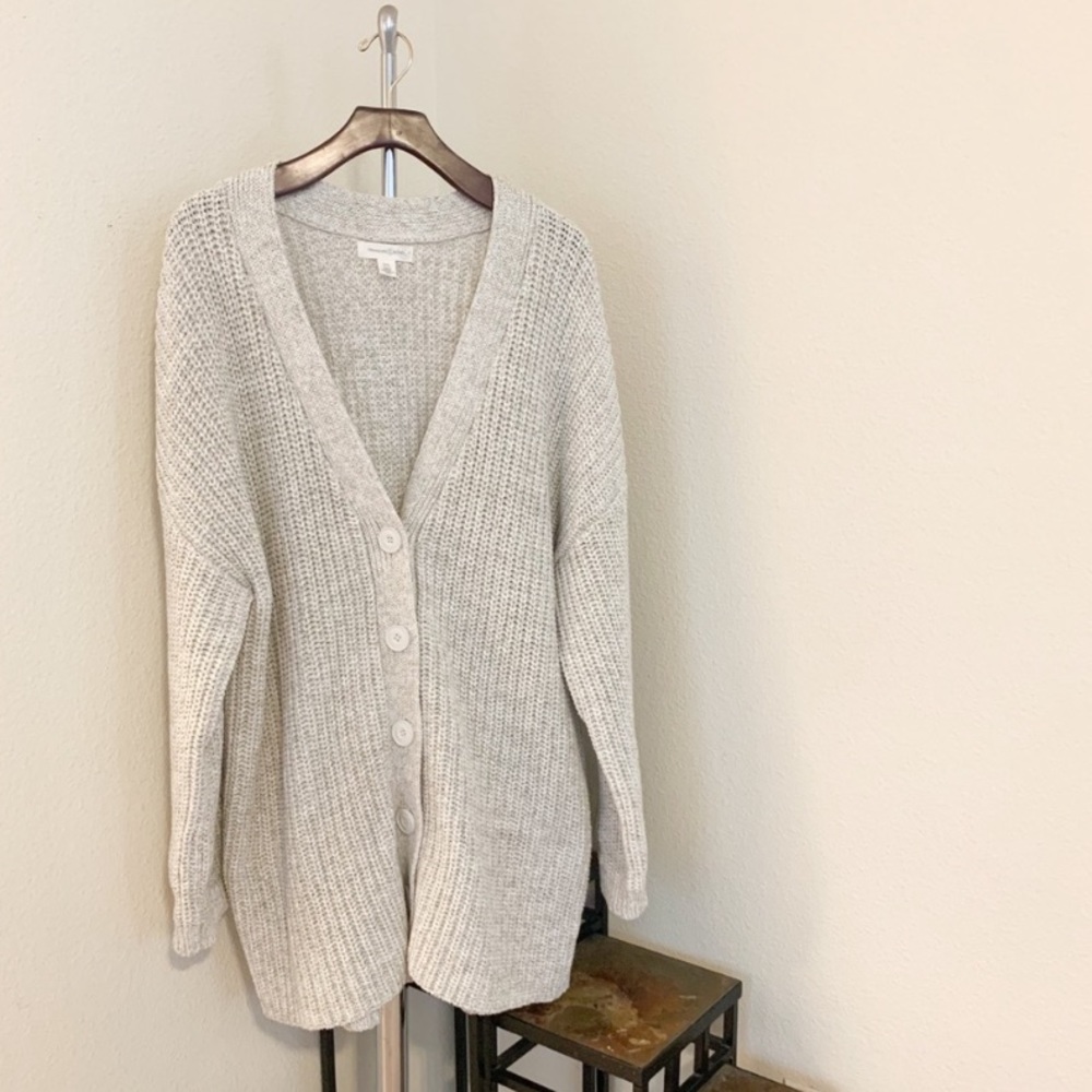 Oversize Knit Cardigan.